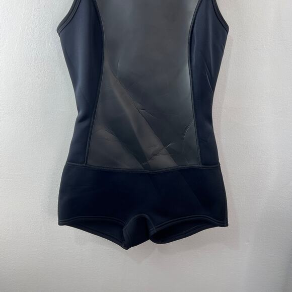Xcel Black One-Piece Neoprene Mock Neck Full Zip Racerback SpringSuit Size 6 - Picture 6 of 10